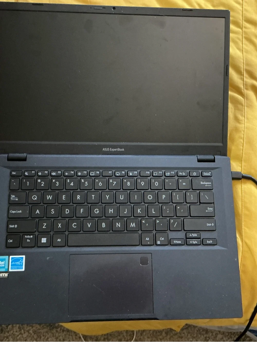 ASUS “Expert Book” Black Laptop Underside with Vent Grille * needs charger cord*